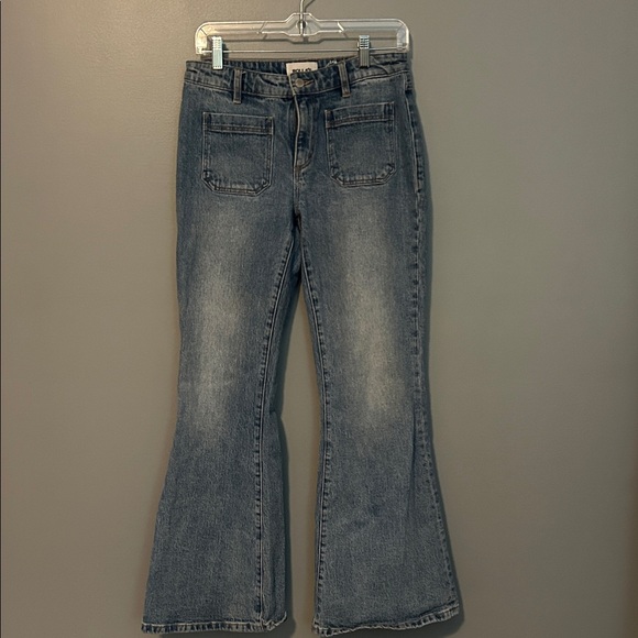 ROLLA'S Free People Classic Blue Flare Jeans - Picture 2 of 8